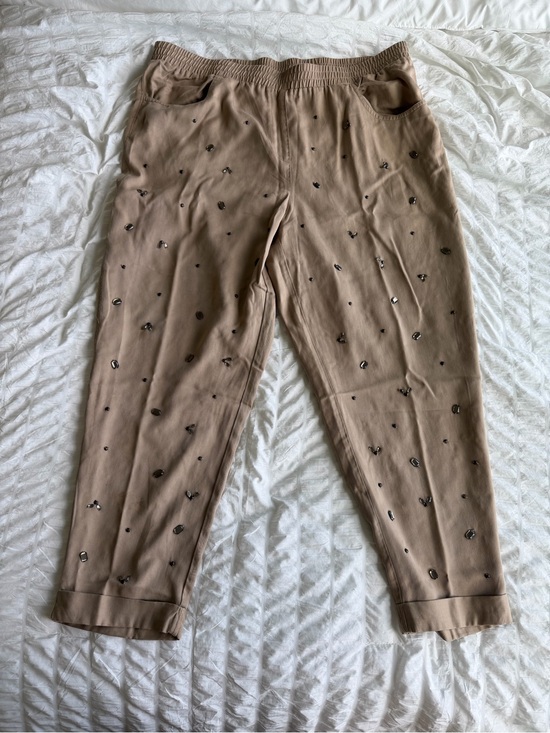 Chico's Pants - Chico's Rhinestone Khaki Pants Ankle